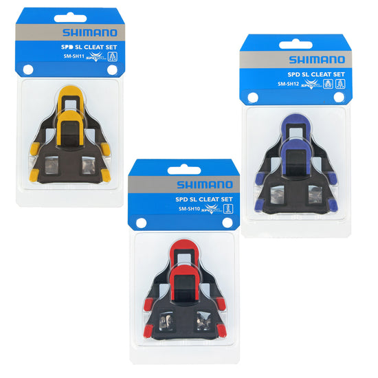 Shimano SPD-SL (SH-10 SH-11 SH-12) Blue, Yellow, Red