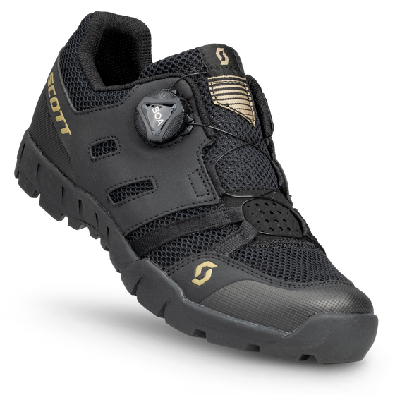 SCOTT SPORT CRUS R BOA ECO LADY SHOE Black Gold Bikeshoe4u