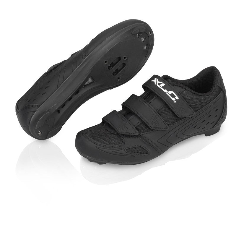 Chaussures Vélo Route XLC CB-R04 Blanc Taille 44 - Système SPD/Look