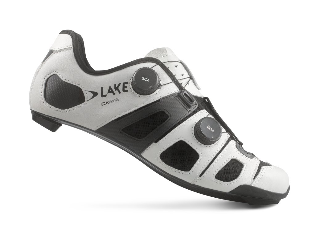 LAKE ロードシューズ サイズ42 ホワイト/ブラック NEW! Lake - CX242 White/Black (Normal and wide insole